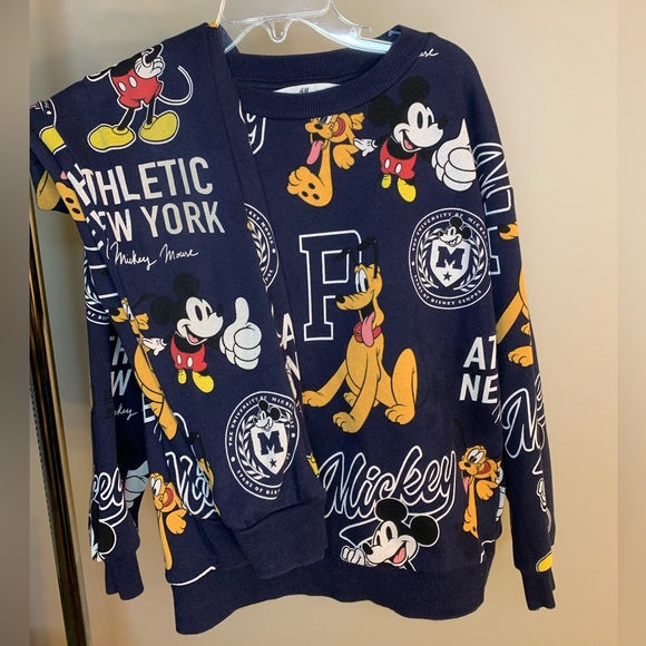Disney × H&M Mickey Mouse 2-Piece Sweatshirt & Jogger Set – Size 6X - Picture 9 of 11